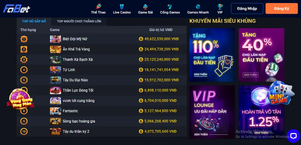 Ưu đãi chào mừng thành viên mới fun8